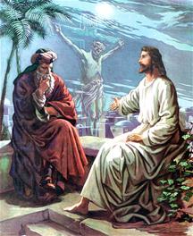 Jezus vertelt Nicodemus over de wedergeboorte